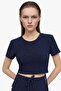 Waffle Fabric Side Adjustable Blouse and Pants Set - 3
