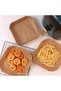 50 Pieces of Air Fryer Baking Paper – Pre-Cut Circular Liners, Oil-Resistant, Non-Stick, Compatible with Air Fryer and Microwave Oven - 4