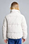 Waterproof Oversize Plush Collar Detailed Quilted Zippered Inflatable Coat for Girls H8014A826Au - 6