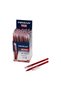 4 Pcs Ballpoint Pens - Red Color 1.0 mm Medium Tip Transparent Body Red Cap School Office Signature Pen Ballpoint - 2