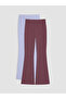 Two Mt Shop Quality Lcw Kids Lilac Girls' Spanish Leggings 2-Pack
