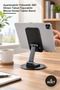 4 Pieces Foldable Phone and Tablet Holder Stand – Adjustable Height 360 °   Rotating Base Portable Phone Holder Tablet Stand
