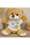 3 Plush Teddy Bears – Cute Toy with T-Shirt, Custom Printed Combed Cotton T-Shirt, Honey Foam Plush, Gift, Plush Bear - 2