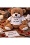 3 Pieces I'M Sorry Plush Teddy Bear - 25 cm Soft Plush Fabric, White Printed Combed Cotton T-Shirt, Gift, Decoration, Sleeping Companion, Plush Teddy - 2