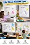 White Magnetic Writing Board Wall Sticker Study and Note Board