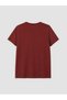 Two Mt Shop Quality Lcw Everyday Burgundy Combed Cotton Plain Standard & Regular Short Sleeve Women's T-Shirt - 6