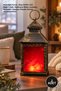 2 Pieces Vintage Design Fireplace Led Light – Nostalgic Lantern, Fire Effect Led Night Light, Wireless Table Lamp, Hangable Design Plastic Body
