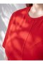 Two Mt Shop Quality Lcw Curve Red Interlock Plain Standard & Regular Short Sleeve Women's T-Shirt - 2