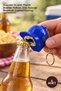 5 Pieces Hat Design Keychain – Plastic Key Ring with Opener and Light, Bottle Opener Keychain, Lighted Keyring