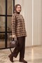 Double Pocket Patterned Buttoned Soft Knitwear Cardigan - Cinnamon - 5