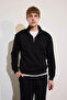 Regular Fit High Collar Half-Zip Basic Sweatshirt X7405Az26Au