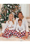 Christmas Family Matching Pajamas Classical Nightwear Sleepwear Sets Long Sleeve Pjs for for Adults Kids and Baby Holiday Xmas Sleepwear Set (Kids Unisex) - 3