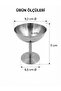 Stainless Steel Footed Ice Cream and Dessert Bowl, Stylish Presentation Bowl 11 cm 1 Piece - 2