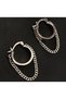 Chain Oval Hoop Earrings Bijouterie Vintage Anti-Allergic Women's Earrings Gift Exaggerated Models - 6