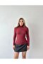 Women's Turtleneck Ultra Light Modal Cashmere Textured Blouse - 4