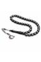 Oltu Stone Directional Engraved Capsule Prayer Beads