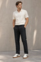 Elastic Waist Rib Chinos - 3