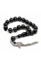 Dot Baklava Embroidered Mascot Oltu Stone Prayer Beads - 3