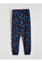 Peak New Season Navy Blue Patterned Boys' Pajama Set - 5