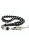 Quadruple Spiral Pyramid Oltu Stone Rosary - 3
