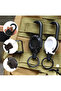 2 Pieces Steel Rope Keychain – Retractable Mechanism, with Carabiner Hook, 68 cm Cable, Camping Daily Keychain - 2