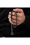 Oltu Stone Baklava Model Silver Engraved Rosary - 3