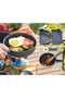 2-Piece Camping Cooking Set – 3-Piece Pot Pan Teapot, Aluminum Outdoor Camping Cookware with Foldable Handle - 3