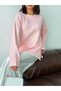 Women's Circular Neck Wave Pattern Knit Sweater