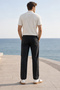 Elastic Waist Rib Chinos - 2