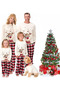 Christmas Family Matching Pajamas Classical Nightwear Sleepwear Sets Long Sleeve Pjs for for Adults Kids and Baby Holiday Xmas Sleepwear Set (Men)