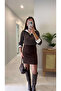 Jidla Brown Ecru Shirt Detailed Knitwear - 3