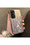Samsung Galaxy A35 Compatible Light Purple Lavender and Wildflower Case, Elevated Lens Protection
