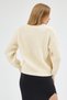 Selanik Knitted Degaje Collar Comfortable Fit Buttoned Style Women's Knitwear Thick Cardigan - 8