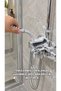 3-Piece Shower Cabin Cleaning Set - Shower Cabin Bathtub Brush Set - Foaming for Glass, Floor, Walls, Faucets, and Hard-To-Reach Areas - 2