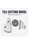 Tile Cutter Replacement Scoring Wheel Set, Carbide Tile Cutting Wheel with Holder & Fixing Hardware for Manual Ceramic Tile Cutter, Tile Scoring & Repair Tool