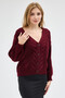 Selanik Knitted Degaje Collar Comfortable Fit Buttoned Style Women's Knitwear Thick Cardigan - 2