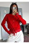 Red Belted Lace Cardigan - 70027