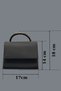 Evening Dress Bag - Chain Shoulder Strap Stylish Evening Bag with Stone Detail Black Stnd Black - 2