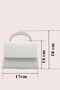 Evening Dress Bag - Chain Shoulder Strap Stylish Evening Bag with Stone Detail Silver Stnd Silver - 2