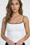 Contrast Striped Knitwear Athlete Bodysuit - 2