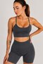 Joy Model Women's Cross Back Seamless Sports Bra Gathering Sports Bustier Fitness Pilates Yoga Bra - 3