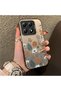 Mi 14t Compatible Retro Daisy Moon and Leaf Pattern, Hard Case, Full Protection