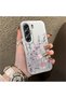 Tecno Camon 40 Compatible Light Purple Lavender and Wildflower Case, Elevated Lens Protection