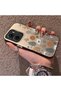 Vivo Y02S Compatible Retro Daisy Moon and Leaf Pattern, Rigid Case, Full Protection - 2