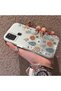 Samsung Galaxy A21S Compatible Retro Daisy Moon and Leaf Pattern, Rigid Case, Full Protection - 2