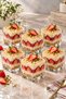 Vienna - Set of 6 Glass Snack Bowls, Sweet Magnolia Bowl, Square, 8 Cm, 400 Cc