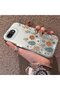 iPhone 17E Compatible Retro Daisy Moon and Leaf Pattern, Hard Case, Full Protection - 2