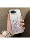 iPhone 16E Compatible Light Purple Lavender and Wildflower Case, Elevated Lens Protection