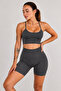 Joy Model High Waist Gathering Detail Push up Seamless Short Shorts Leggings - 4