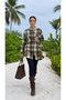 Hooded Medium Length Sports Lumberjack Shirt